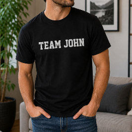 T-shirt Drôle Équipe Personnalisée John Anniversaire Perso