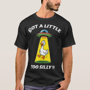 T-shirt Drôle est devenu un peu trop stupide oie enlevée p
