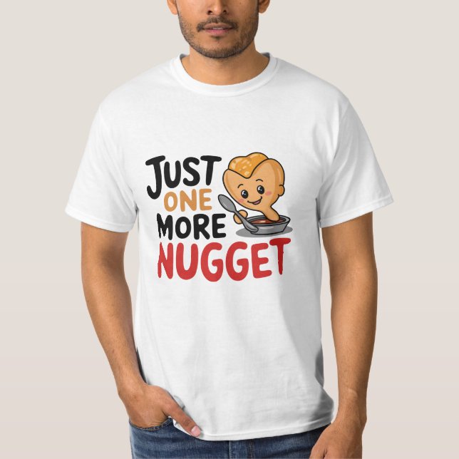 T-shirt Drôle et mignon conception de nugget de poulet (Devant)