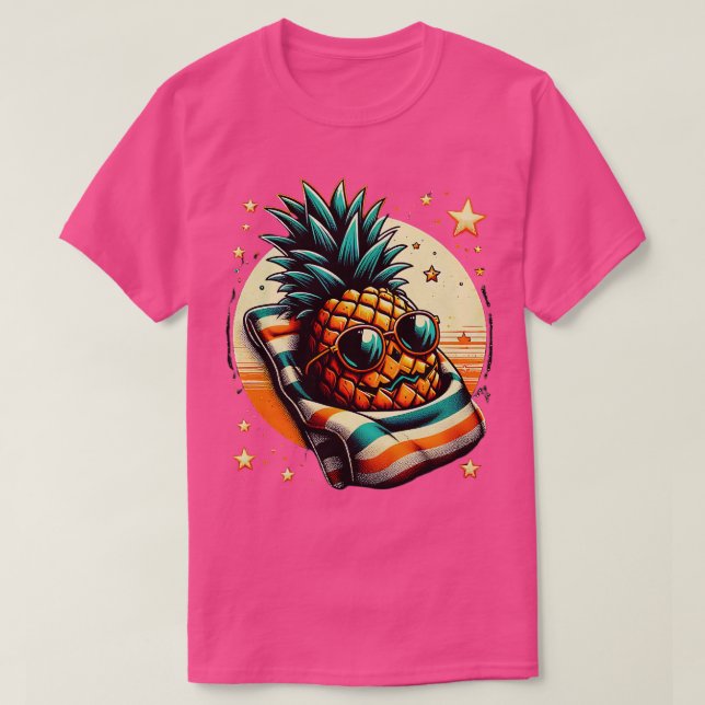 T-shirt Drôle été ananas Swinger Halloween (Design devant)