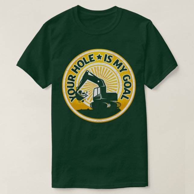 T-shirt Drôle Excavateur Conducteur Dons Digger De Sable (Design devant)