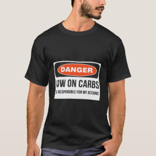 T-shirt Drôle faible Carbe Keto Diet Fitness Danger