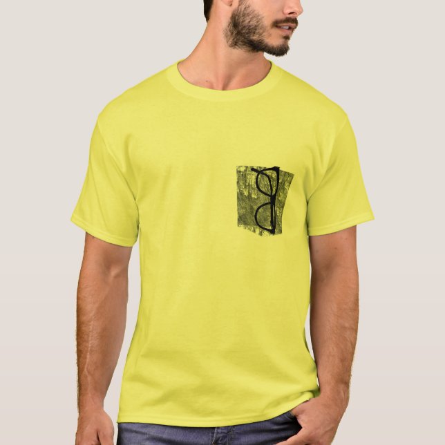 T-shirt Drôle Fake Pocket lunettes dans la conception de c (Devant)