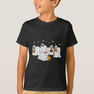 T-shirt Drôle Fantôme De Vache Halloween Farmer Trick Ou T