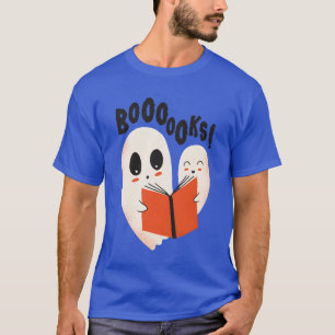 T-shirt Drôle fantômes lecture livres Boooo devient livre