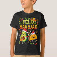 Drôle Feliz Navidad Avocat Tacos Noël Mexicain