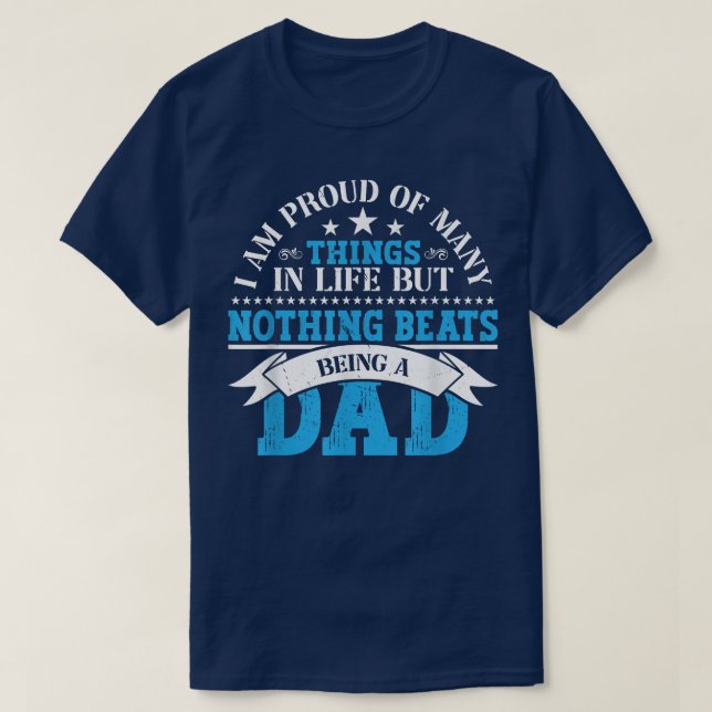 T-shirt Drôle Fête des pères Vêtements papa Citation de la (Design devant)