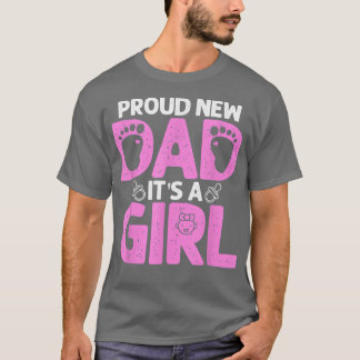 T-shirt Drôle Fier Nouveau Cadeau Papa Pour Hommes Fête de