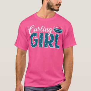 T-shirt drôle fille de curling