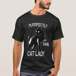 T-shirt Drôle Filles Amoureux de les chats Noires Femmes P