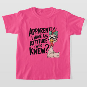 T-shirt Drôle filles attitude art du mot