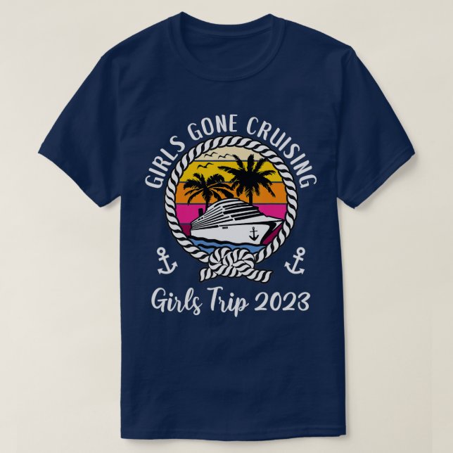 T-shirt Drôle filles Croisière Squad Girls rip 2023 Girls  (Design devant)