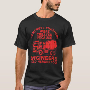 T-shirt Drôle Finisseur Concret Pour Homme Papa Concret