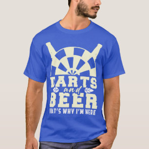 T-shirt Drôle fléchettes bière dire fléchettes motif dart