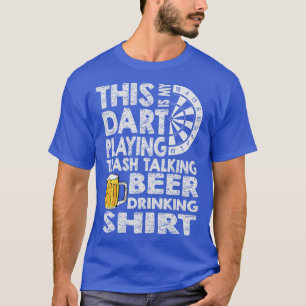 T-shirt Drôle fléchettes bière dire fléchettes motif dart 