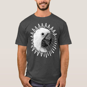 T-shirt Drôle fou hurler Cockatoo Chemise Perroquet Bird