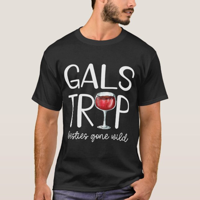 T-shirt Drôle Gals Trip Besties Vacay Vacances Gi (Devant)