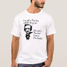 T-Shirt Drôle Garçon Edgar Allan Poe Citations Pro
