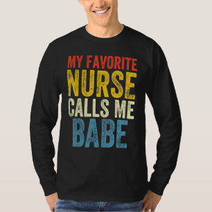 T-shirt Drôle Garçon Infirmière Citer Mon appel Préféré In