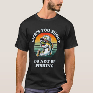 T-shirt Drôle Garder sur la pêche Amusant Pêcheur Truite P