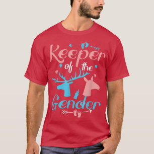 T-shirt Drôle gardien de la révélation de genre Bébé rose