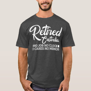 T-shirt Drôle Gardien Retraite Cadeau Conception retrait