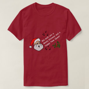 T-shirt Drôle Gay Noël Souhaite Manly Kissmas Joyeux Que