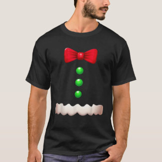 T-shirt Drôle Gingerbread Homme Costume de Noël Enfants Ga