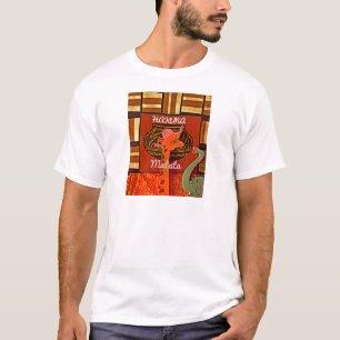 T-shirt Drôle Giraffe avec texte cool Hakuna Matata
