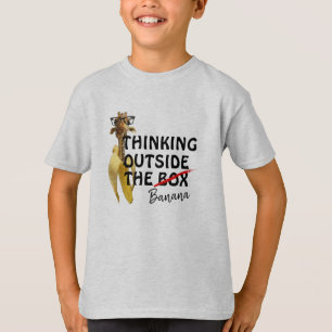 T-shirt Drôle Giraffe Banana Cadeau Pour Femmes Hommes   G