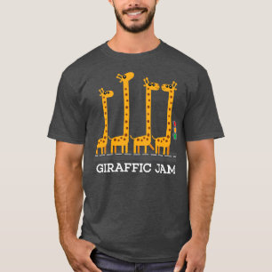 T-shirt Drôle Giraffic Jam Produit Enfants Safari Giraffe 