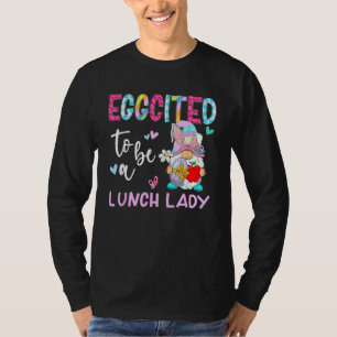 T-shirt Drôle Gnome Éggéré Être Déjeuner Lady Bunny Pâques