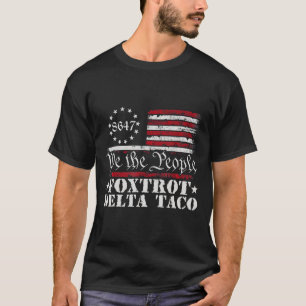 T-shirt Drôle Go Taco Chemise Foxtrot Delta Taco 3