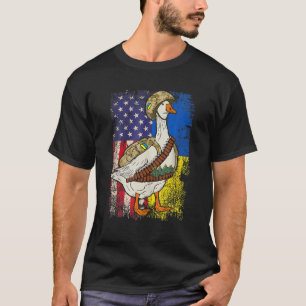 T-shirt Drôle Goose Chat Ukraine Je Me Trouve Avec Ukraine