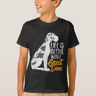 T-shirt Drôle grand chien Danse avec un mignon graphique p