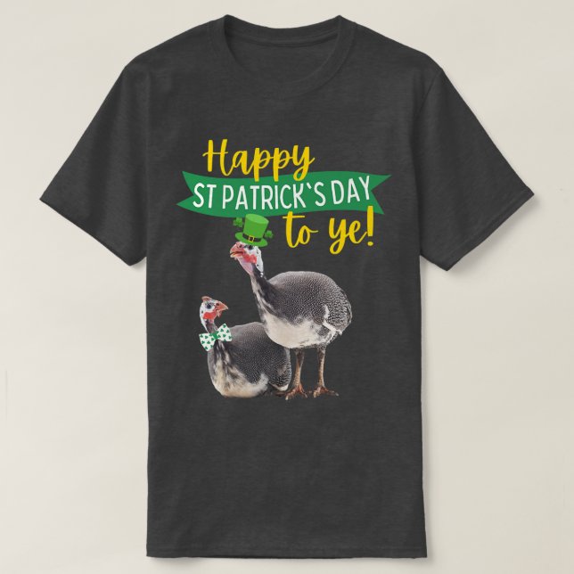 T-shirt Drôle Green St Patrick's Day Cadeau Guinée Hen Fow (Design devant)