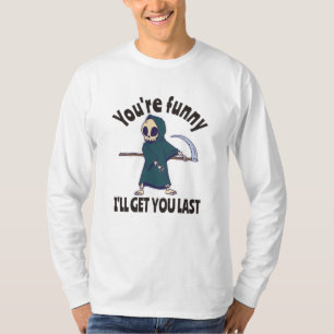 T-shirt Drôle Grim Reaper Squelette Halloween Costume