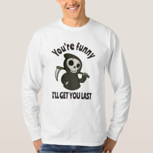 T-shirt Drôle Grim Reaper Squelette Halloween Costume