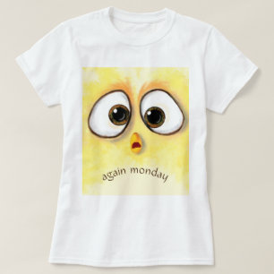 T-Shirt drôle Gros Yeux Surpris - Texte Personnali