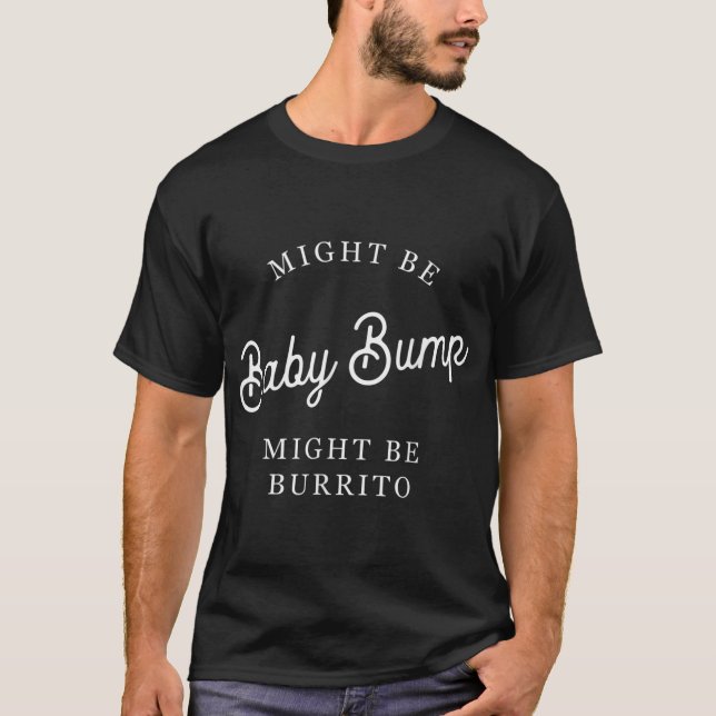 T-shirt Drôle Grossesse Faire-part bébé bosse cadeau s'att (Devant)