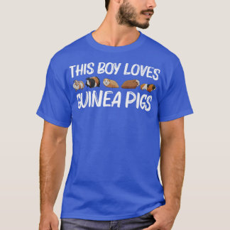 T-shirt Drôle Guinéen Pig Art Pour Garçons Enfants Rodent