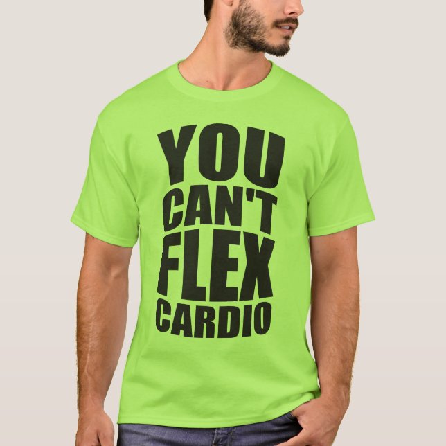 T-shirt Drôle Gym Joke - Flex Cardio (Devant)