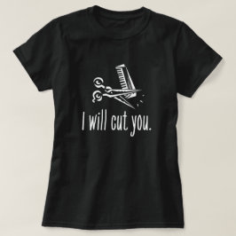 T-shirt Drôle Hair Stylist Cadeau - Je Vous Couperai