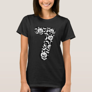 T-shirt Drôle Halloween 67 Mème Inspiré Effrayant Numéro 7