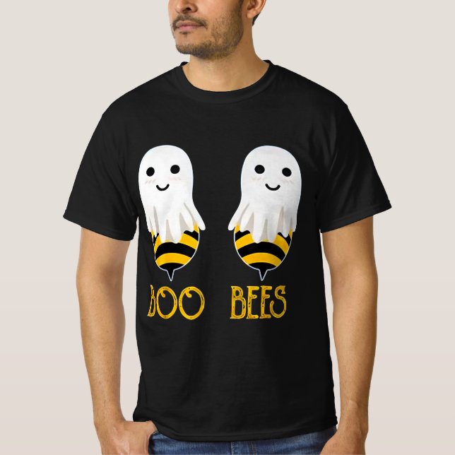 T-shirt Drôle Halloween Boo Bees (Devant)