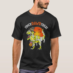 T-shirt Drôle Halloween Boys Trick Rawr Treat Dinosaur T R