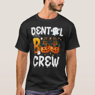 T-shirt Drôle Halloween Dental Boo Crew Nurse Dentist Doct