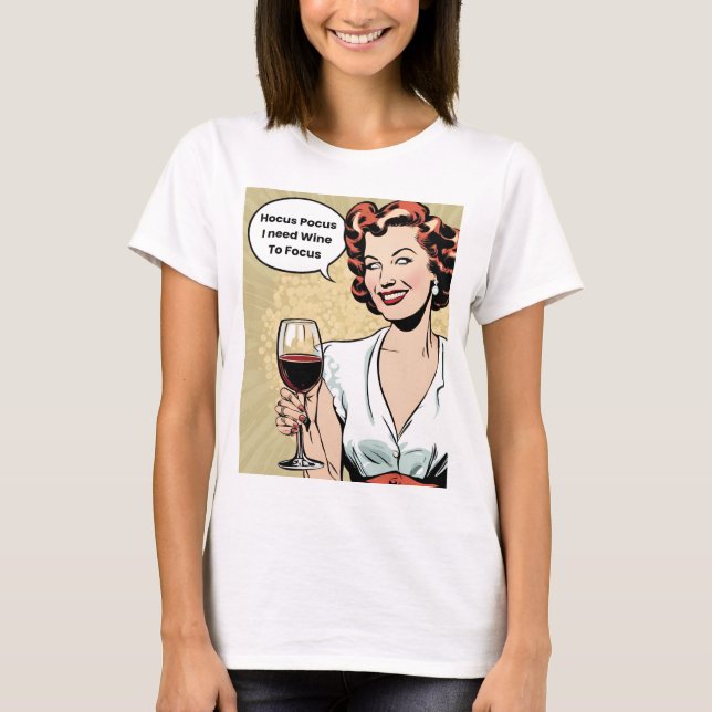 T-shirt Drôle Halloween Design : Hocus Pocus (Devant)