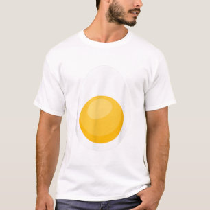 T-shirt Drôle Halloween Dévilé Costume d'oeuf Pour Hommes 