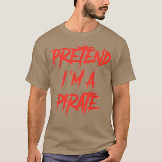 T-shirt Drôle Halloween Faire semblant d'être une fête du